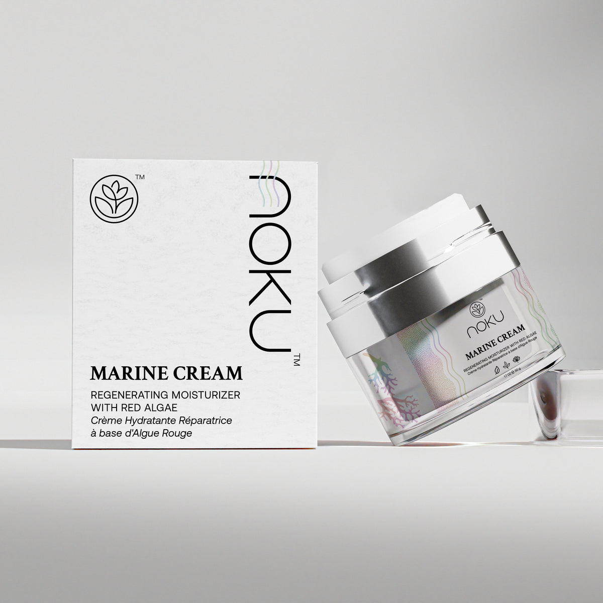 Marine Cream | Bigger 100ml Airless Jar – Ultra-Hydrating Anti-Aging Moisturizer with Red Algae, Vegan Collagen & Argireline Peptides – Vegan, Cruelty-Free, Award-Winning Formula